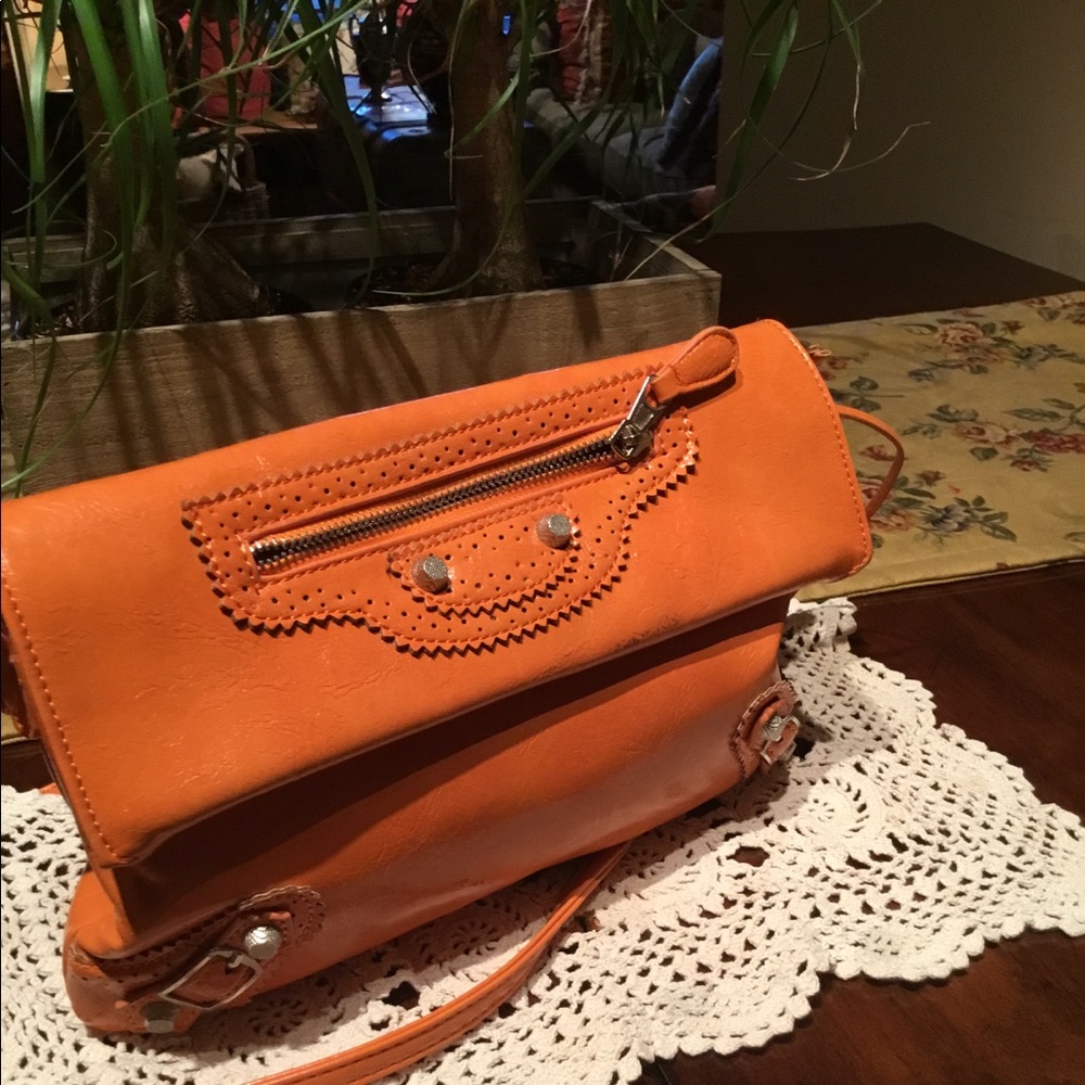 Orange handbag